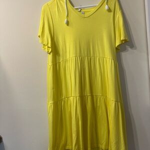 Tiered Hooded Dress
